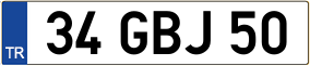 Trailer License Plate